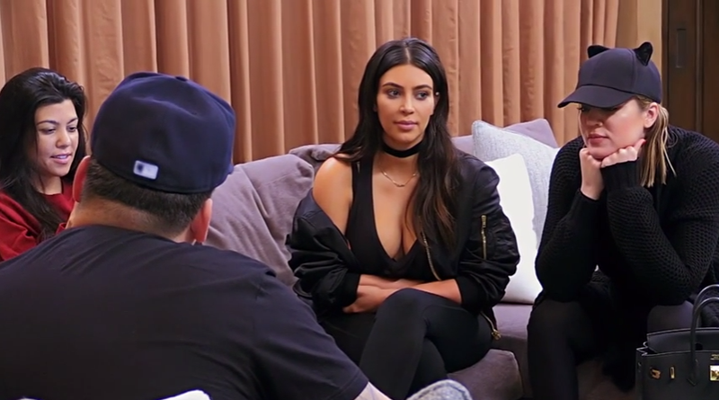 Illustration for article titled Rob Kardashian's Kiss-and-Make-Up With His Sisters Was More Than a Little Staged